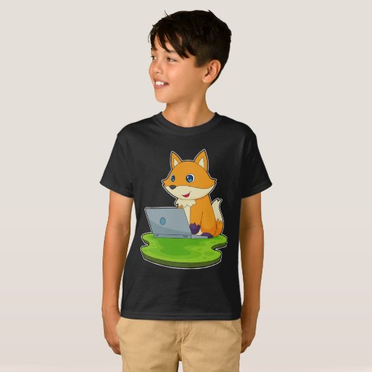 FOX-laptop T-shirt (Voorkant volledig)
