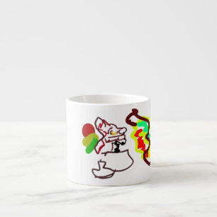 Fox latte leuke herfststijl espresso kop