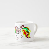 Fox latte leuke herfststijl espresso kop (Voorkant rechts)