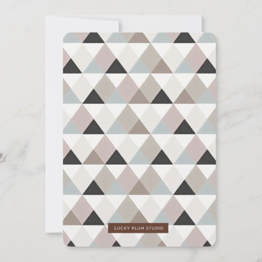 Fox Laurel Baby shower Invite Kaart (Achterkant)