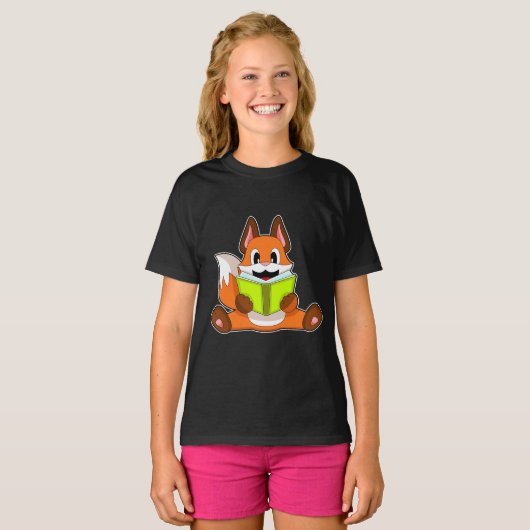 Fox Leesboek T-shirt (Voorkant volledig)