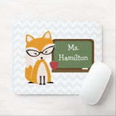 Fox-leraar in het alkbord muismat (Met muis)