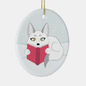 Fox lezen keramisch ornament (Rechts)