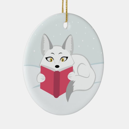 Fox lezen keramisch ornament (Rechts)