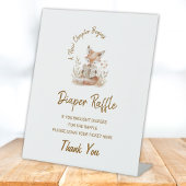 Fox lezen nieuw hoofdstuk begint luier Raffle teke Reclamebord Met Voetstuk