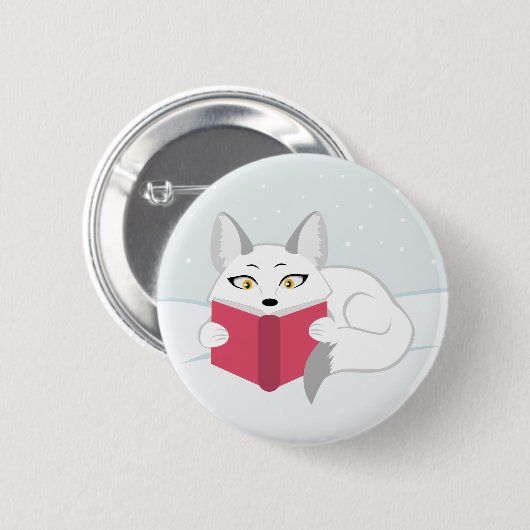 Fox lezen ronde button 5,7 cm (Voorkant /achterkant)