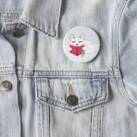 Fox lezen ronde button 5,7 cm (In situ)