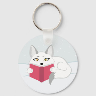 Fox lezen sleutelhanger