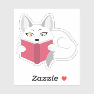 Fox lezen sticker