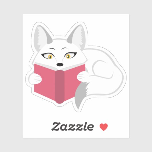 Fox lezen sticker (Vel)