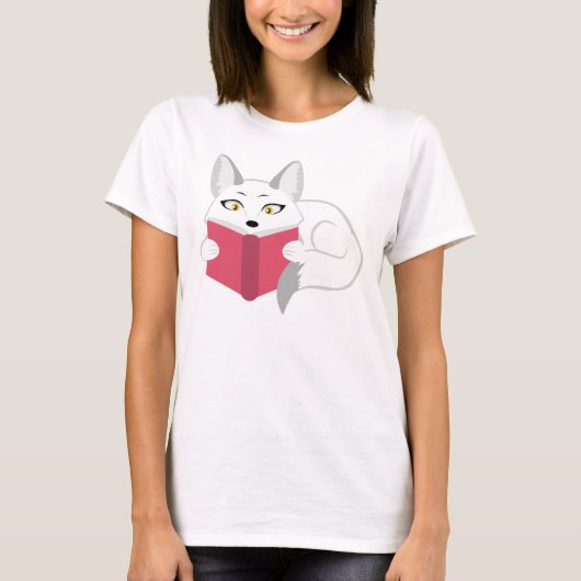 Fox lezen t-shirt (Voorkant)