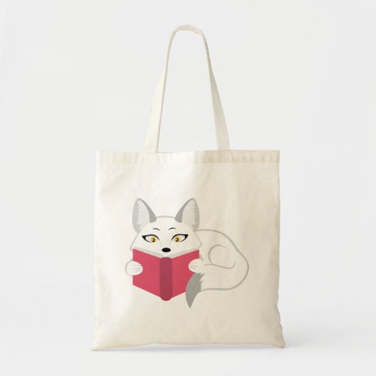 Fox lezen tote bag (Voorkant)