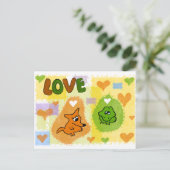 Fox-liefde Briefkaart (Staand voorkant)