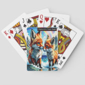 Fox Liefde Onder Monogram kinder Oude Meid Spel Pokerkaarten (Achterkant)