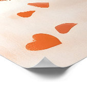 Fox Liefde Ontwerp met Aanpasbare Initialen Poster (Hoek)