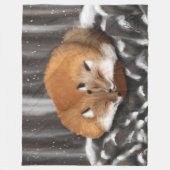 Fox Liefde op Stone Haven Fleece Deken (Voorkant)