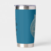 Fox Line Art Logo Symbool Bewerkbaar Geïsoleerde Drinkbeker (Rechts)