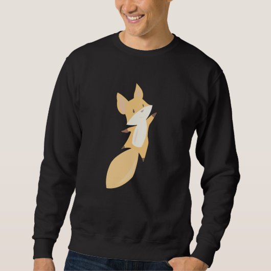 Fox Little Foxes Cute Animals Funny Oranje Kinder Trui (Voorkant)