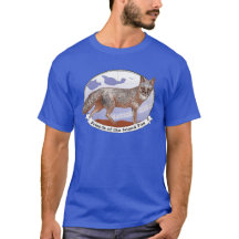 Fox Logo Deep Color Unisex T-shirt met korte mouwe