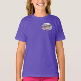 Fox Logo Kleur Meisjes T-Shirt Stacy Baker Art ter