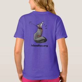 Fox Logo Kleur Meisjes T-Shirt Stacy Baker Art ter