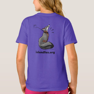 Fox Logo Kleur Meisjes T-Shirt Stacy Baker Art ter