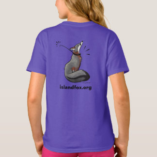 Fox Logo Kleur Meisjes T-Shirt Stacy Baker Art ter