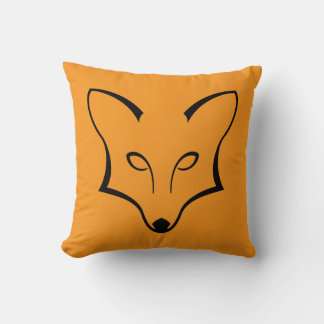 Fox Logo Throw Pillow Kussen