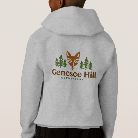 Fox Logo Zip Front Hoodie (Achterkant)