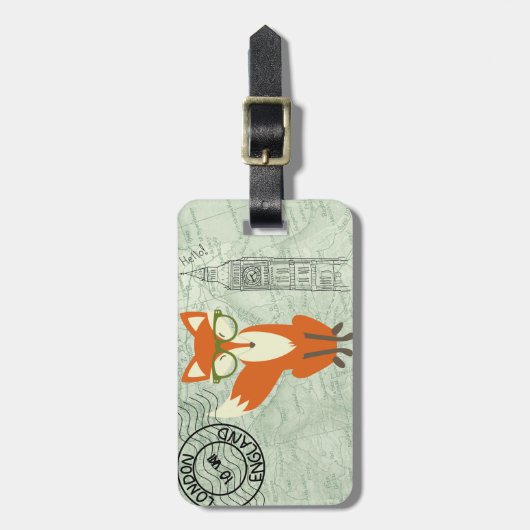 Fox London Bagagelabel (Voorkant verticaal)