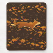 Fox loopt door de Herfst Muismat (Voorkant)
