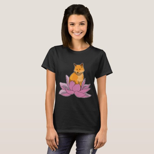 Fox Lotus bloem T-shirt (Voorkant volledig)