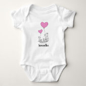 Fox Love Design Baby Shirt Bodysuit (Voorkant)