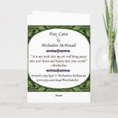 Fox Love Wenskaart Kaart (Achterkant)