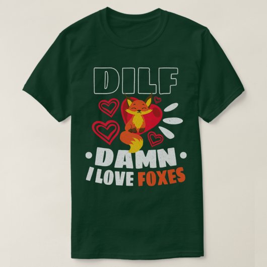 Fox Lover Foxes Love Red Fox Cute Fox Fennec FoxT- T-shirt (Design voorkant)