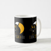 Fox Lover I Dont Geef Een Fox Abstract Potloodteke Koffiemok (Voorkant rechts)
