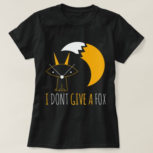 Fox Lover I Dont Geef Een Fox Abstract Potloodteke T-shirt (Design voorkant)
