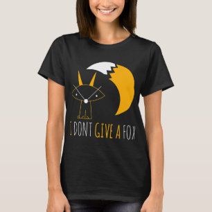 Fox Lover I Dont Geef Een Fox Abstract Potloodteke T-shirt