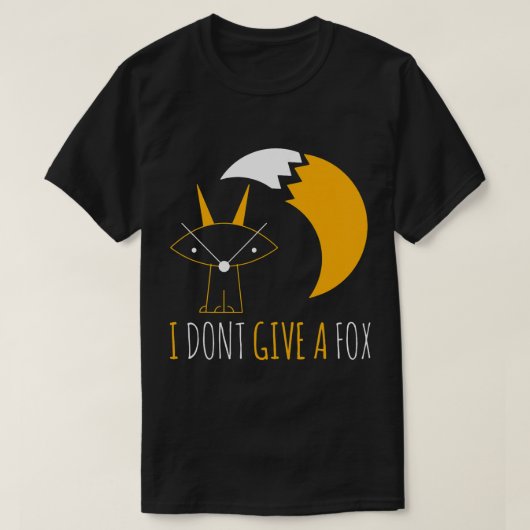 Fox Lover I Dont Geef Een Fox Abstract Potloodteke T-shirt (Design voorkant)