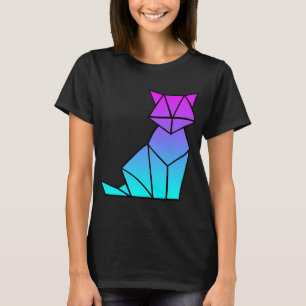 Fox Lover Origami Vaporwave Esthetische Retro Love T-shirt