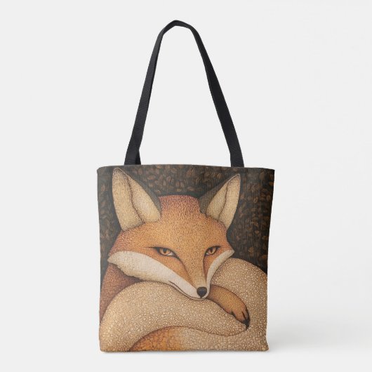Fox Lovers Tote Bag (Achterkant)