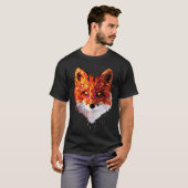 Fox Low Poly Abstract T-shirt (Voorkant volledig)