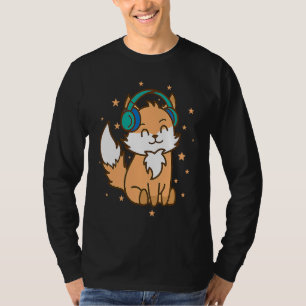Fox luistermuziek Natuur dierentuin omgeving T-shirt