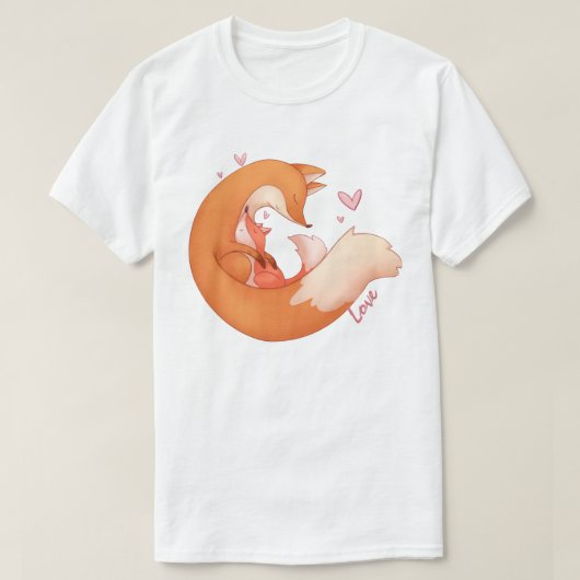 Fox Ma en Baby T-Shirt (Design voorkant)