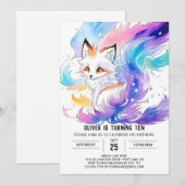 Fox Magic in de Bossen Verjaardag Kaart (Voorkant / Achterkant)