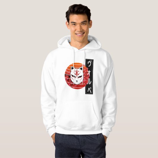 fox mask design hoodie (Voorkant volledig)