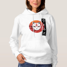 fox mask design hoodie