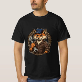 Fox Mechanic - Slimme Garage Sleutel Mois Cap T-sh T-shirt