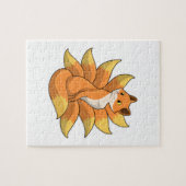 Fox met 9 Fox-staart Legpuzzel (Horizontaal)
