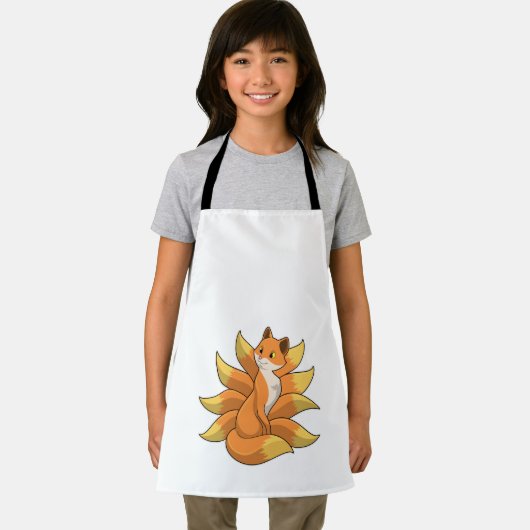 Fox met 9 Fox-staart Schort (Insitu)